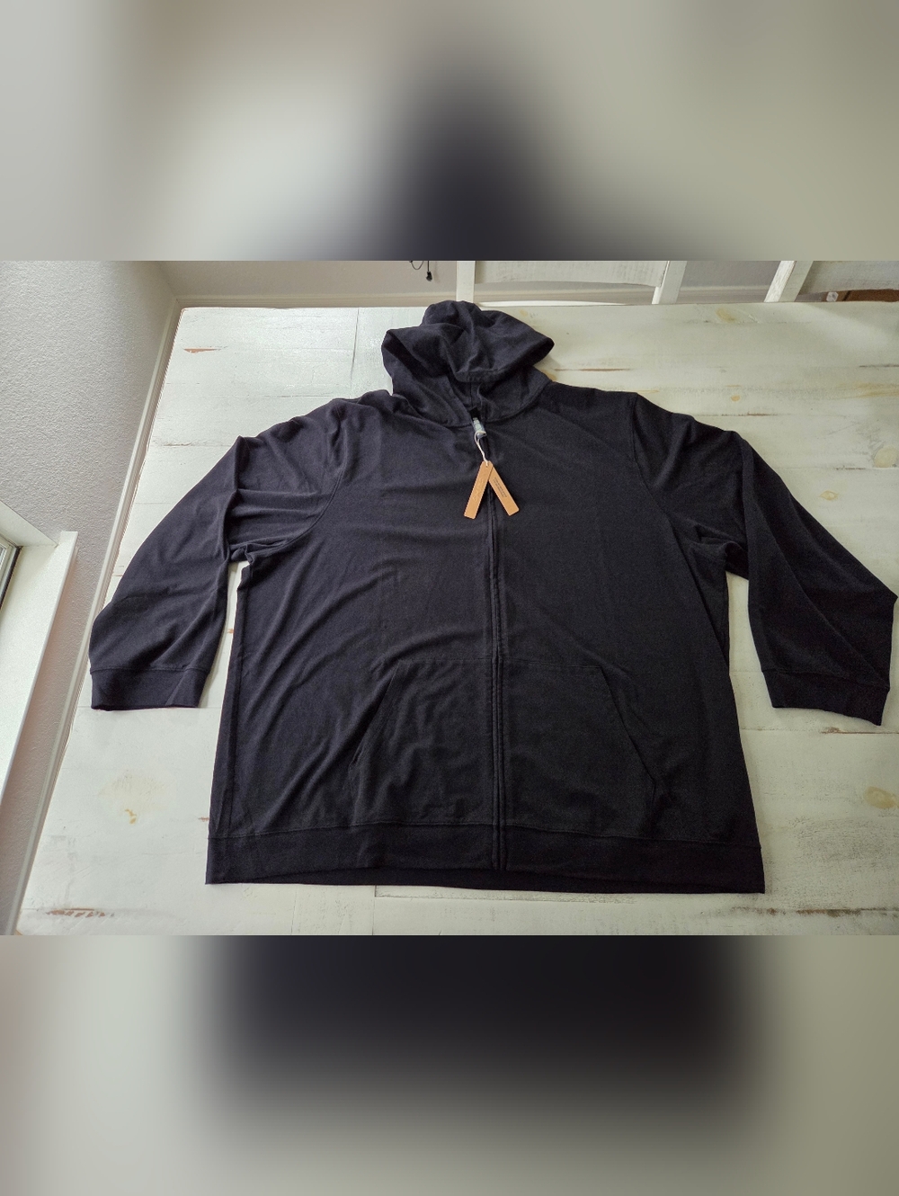 Skims Jersey Lounge Zip Up, Obsidian, Men's 4X (XXXXL)
